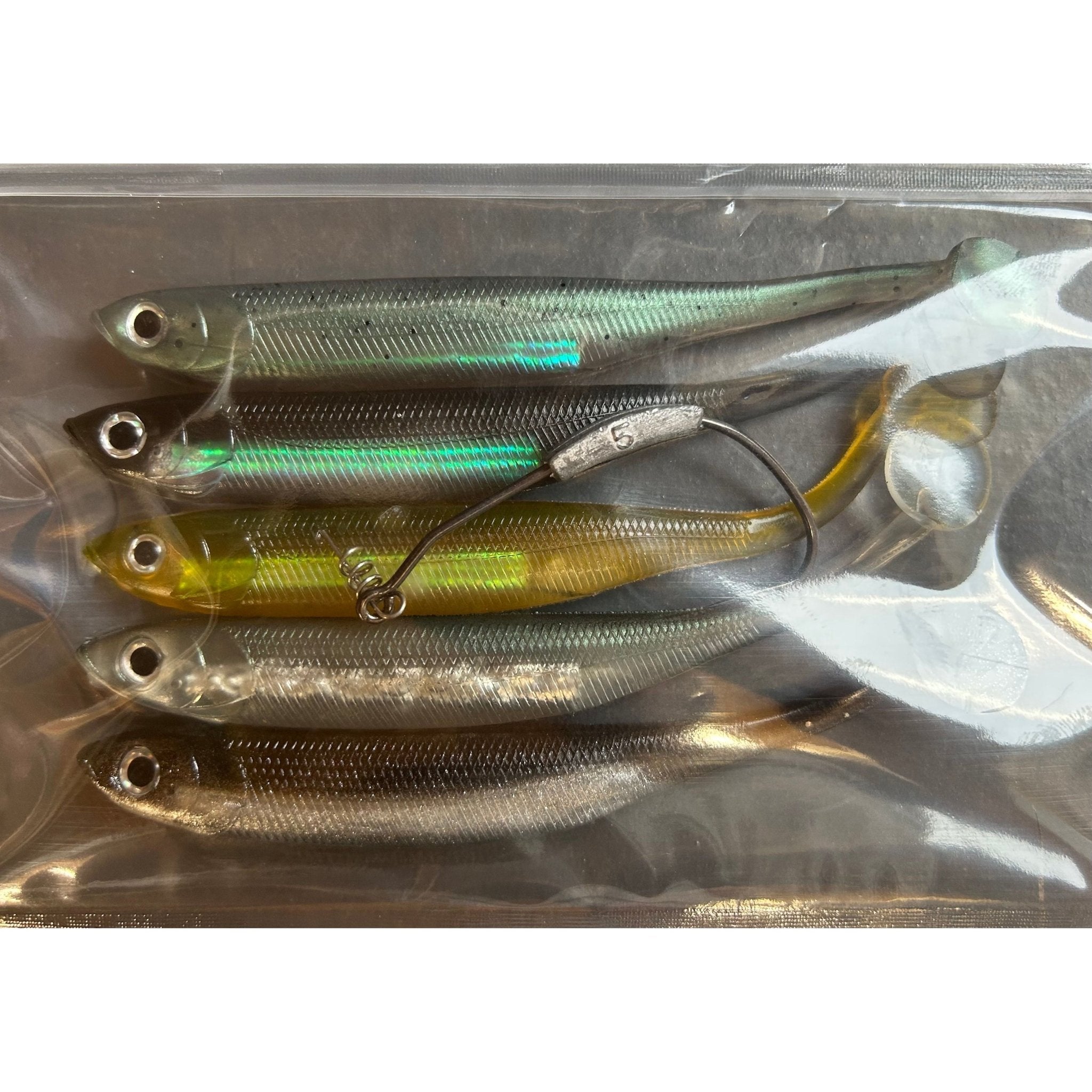 4.5” Soft J Shad Style Bass Lure Sets 125mm 18g - Bass Lures UK