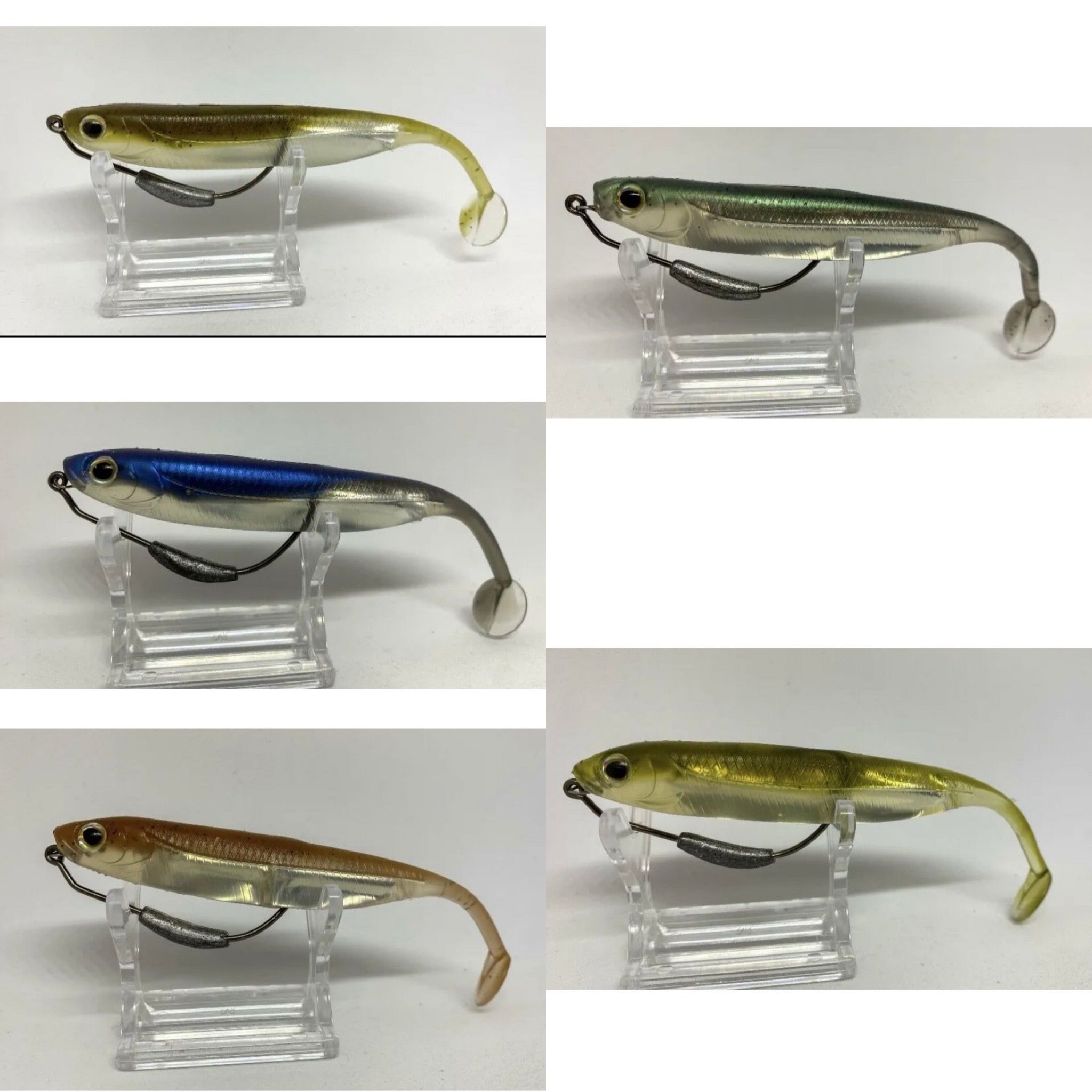 4.5” Supersoft Shad Bass Lure Set 120mm 17g - Bass Lures UK