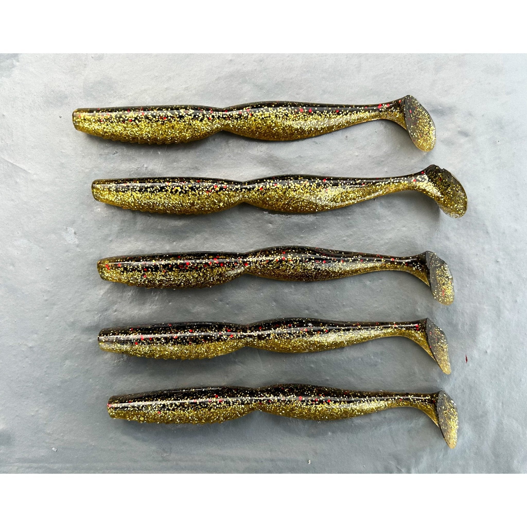 5” & 4” Spindle Paddletail Spinning Bass Lure Sets - Bass Lures UK