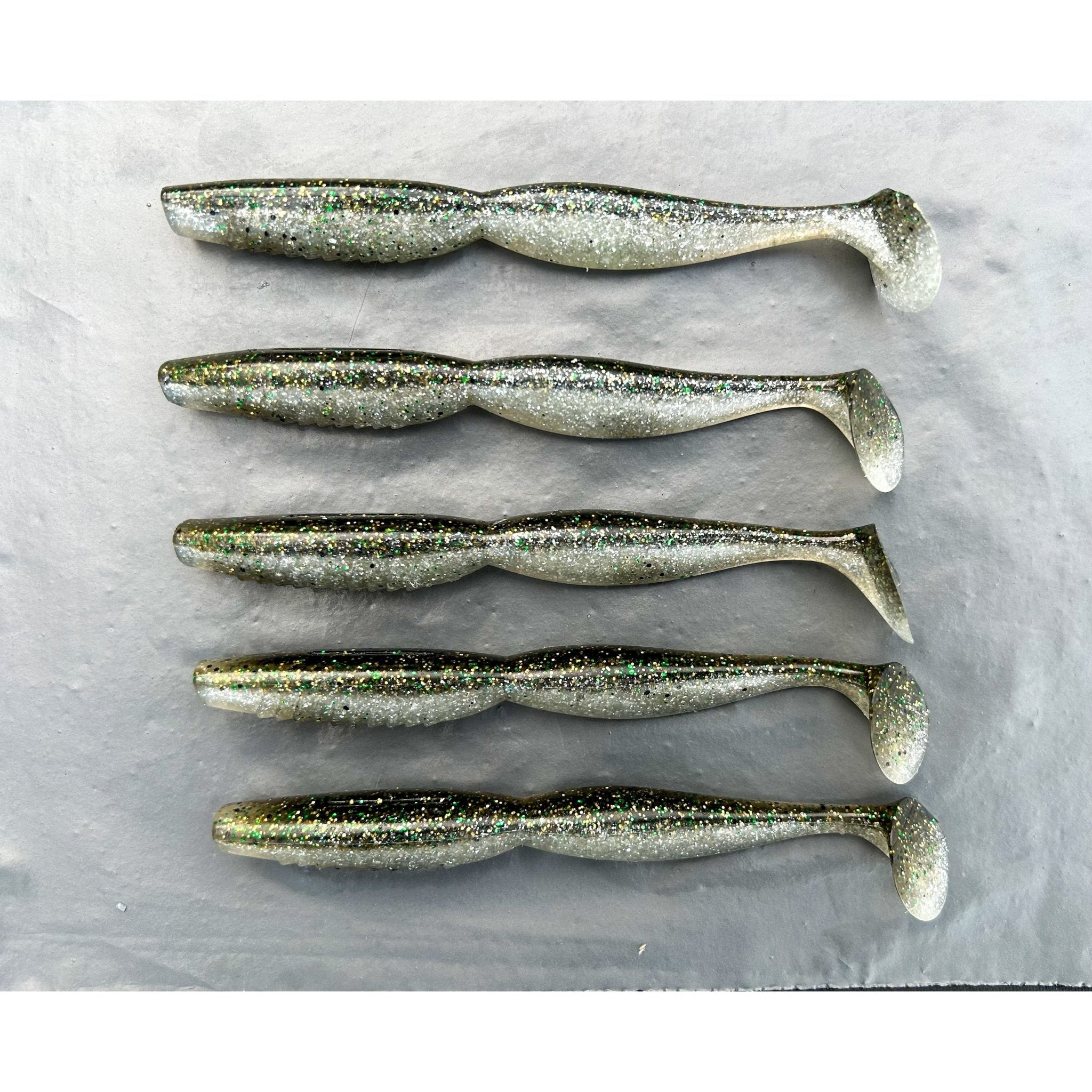 5” & 4” Spindle Paddletail Spinning Bass Lure Sets - Bass Lures UK