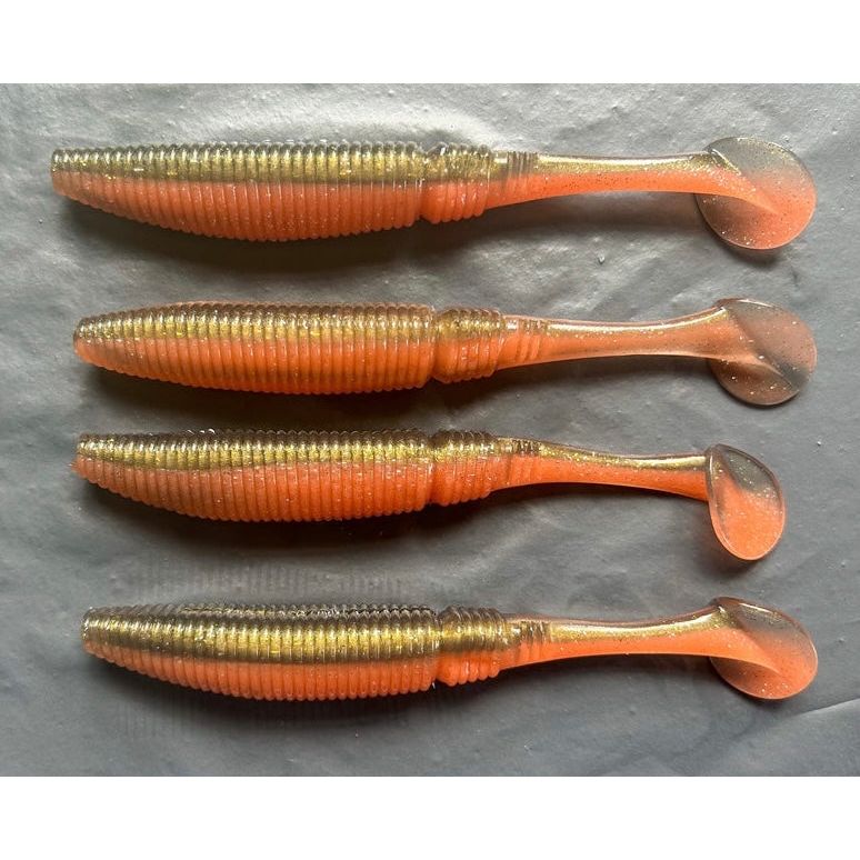 5” Ribbed Shad Bass Lure Sets - Bass Lures UK