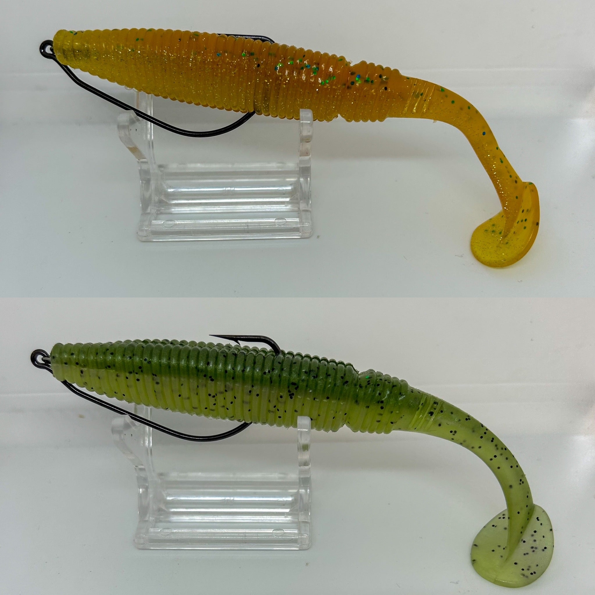 5” Ribbed Shad Bass Lure Sets - Bass Lures UK