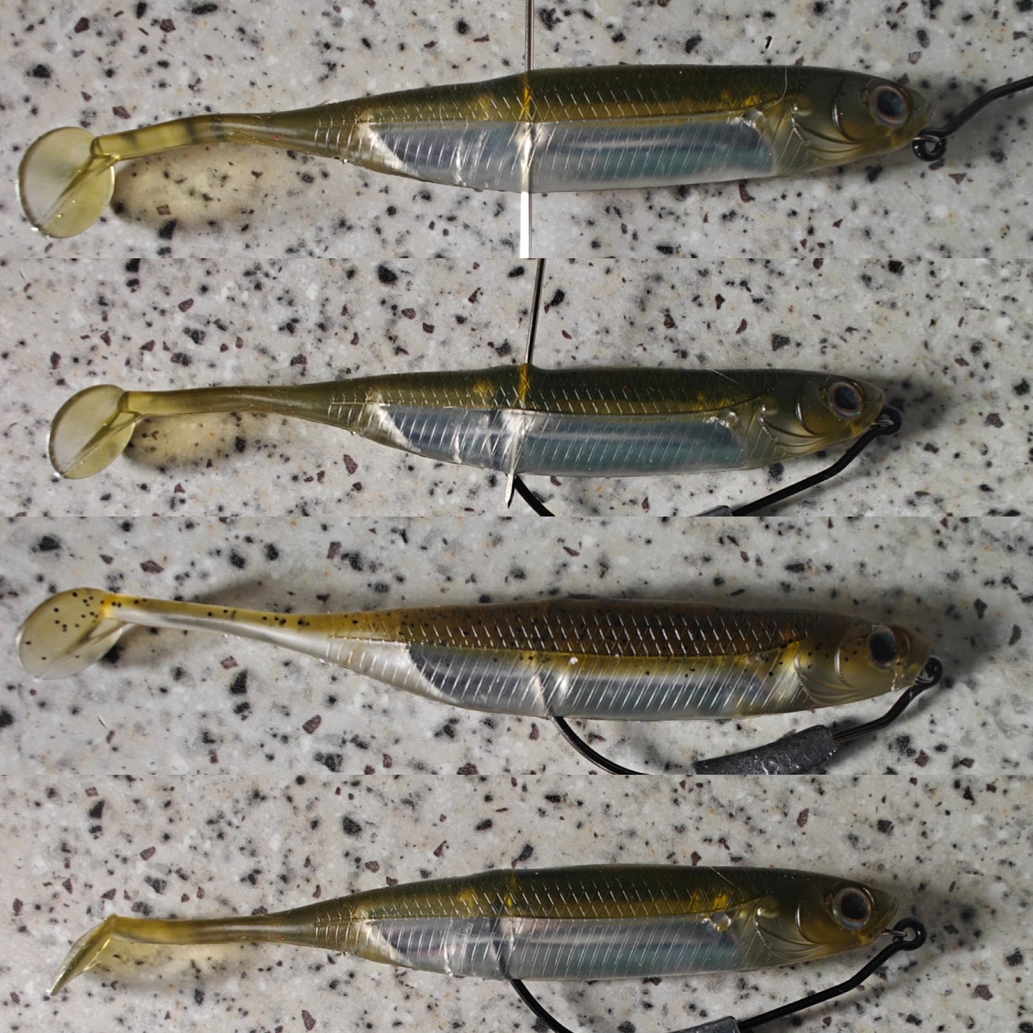 4.5” Supersoft Shad Sand Smelt Bass Lure Sets