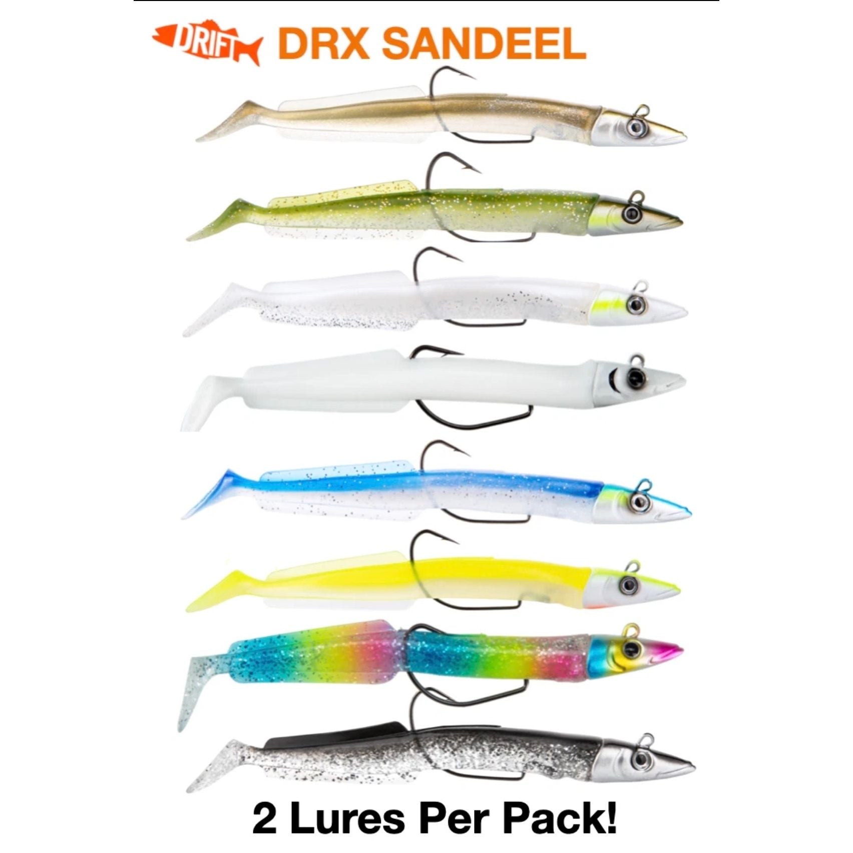 Drift DRX Weedless Sandeel Double Combo Bass Lure