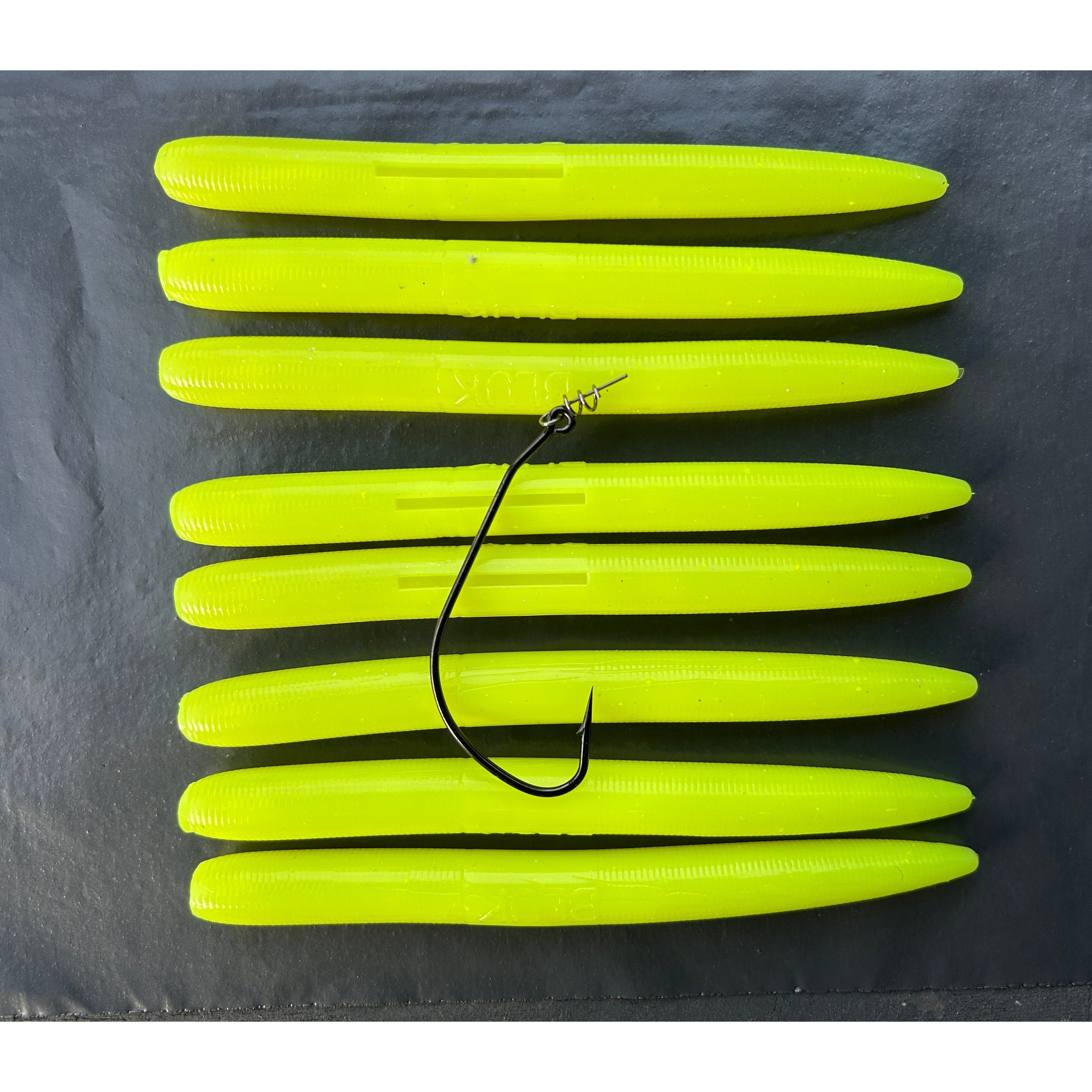 5” Handmade Cornish Worm Bass Lure Sets