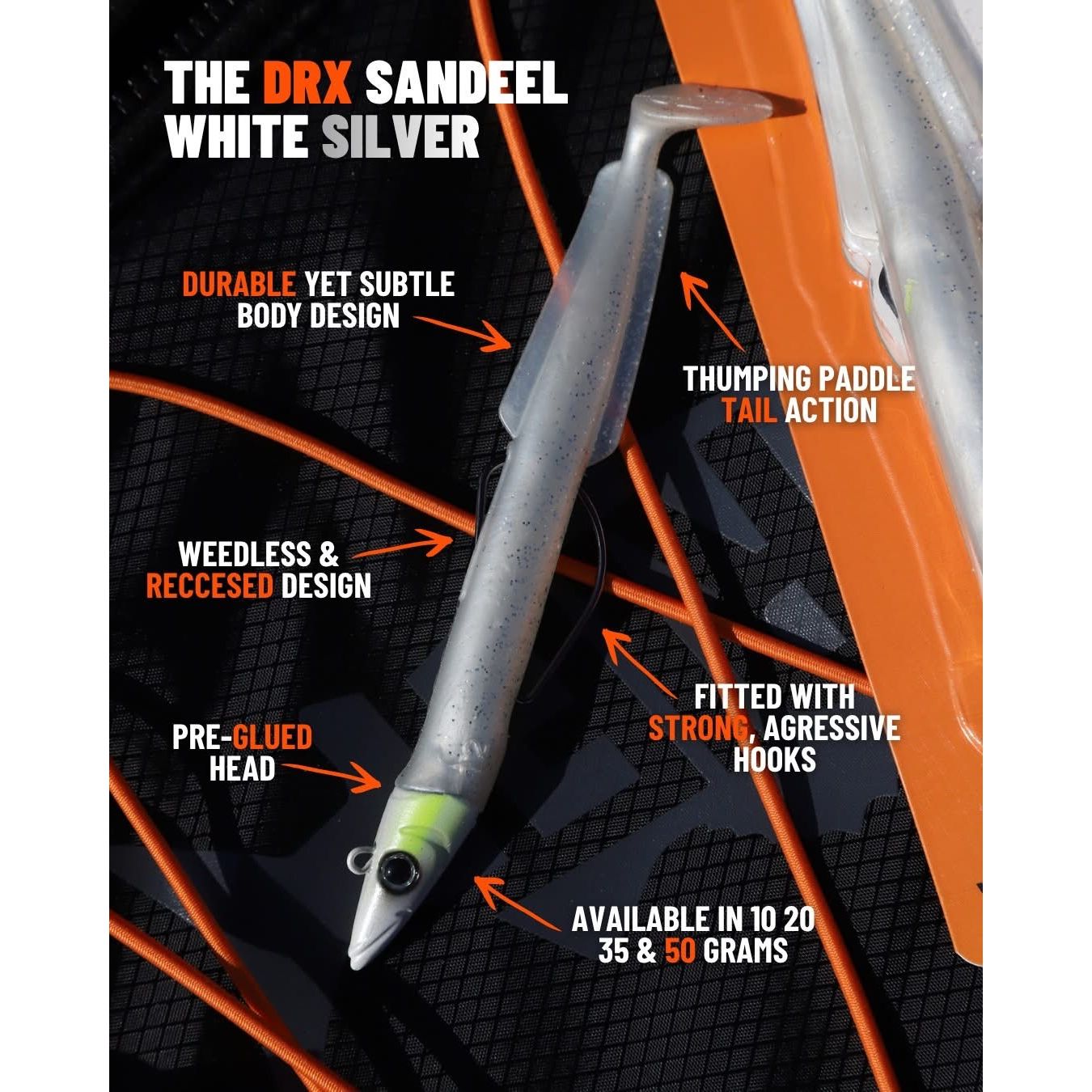 Drift DRX Weedless Sandeel Double Combo Bass Lure