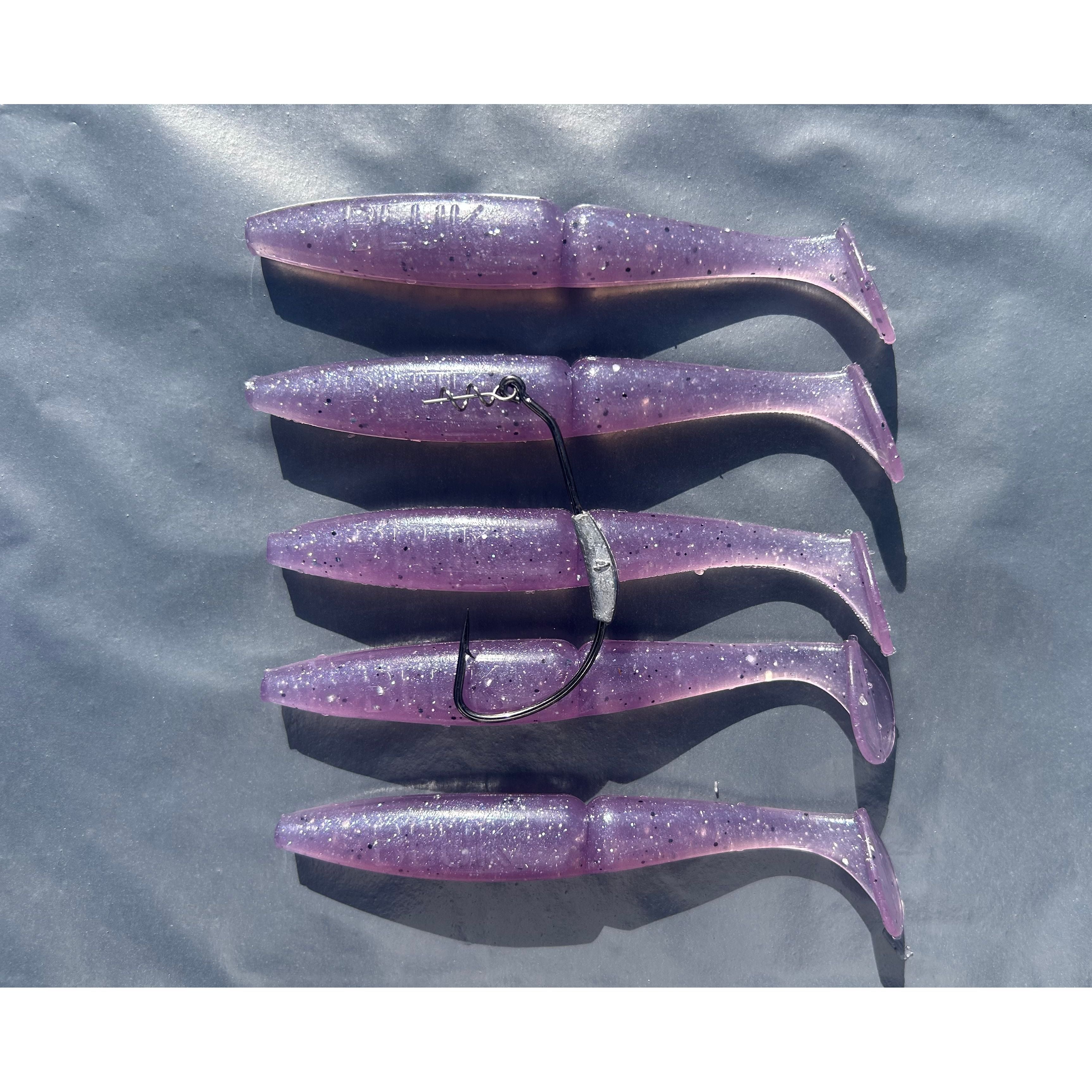 4” Handmade Cornish Split Shad Bass Lure Sets (The Locals Lure)