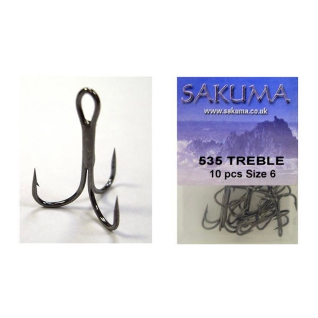 Replacement Treble Hooks for Bass Lures (Pack of 5)