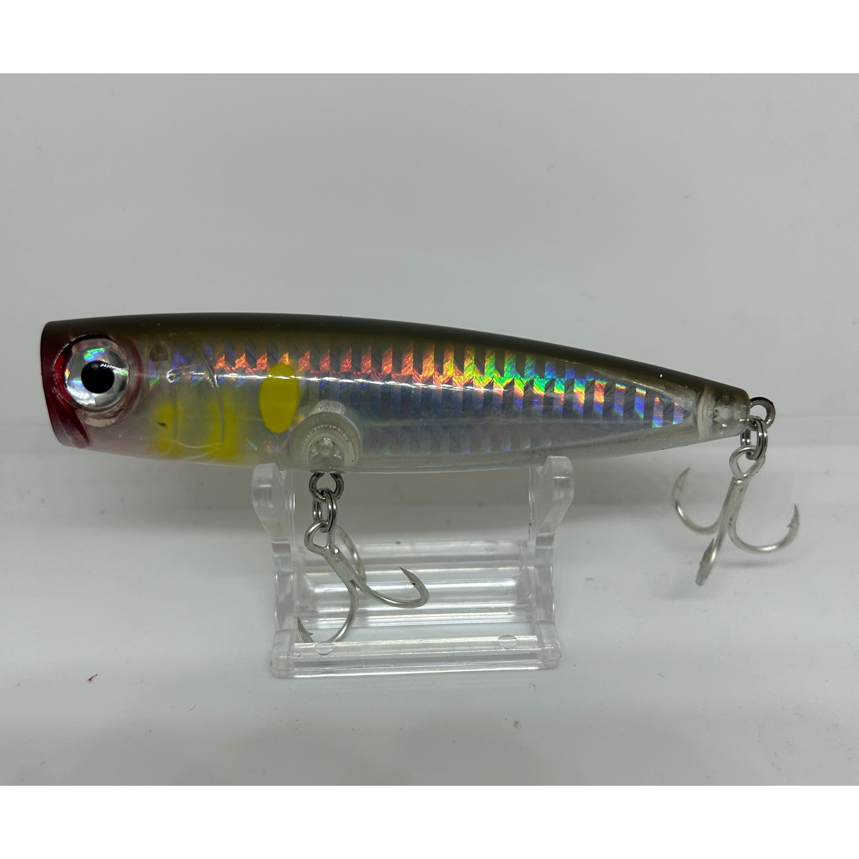 Small 3D Prism Surface Popper Topwater Bass Lure 105mm 23g