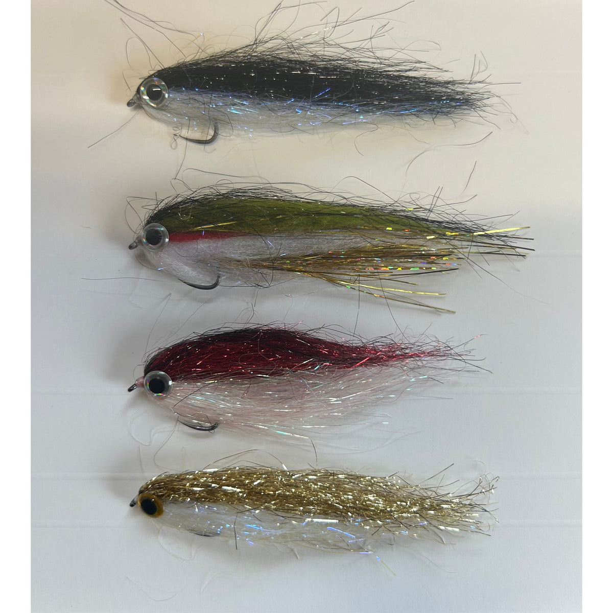Handmade Premium Saltwater Bass Fly Streamers – Assorted Baitfish Patterns