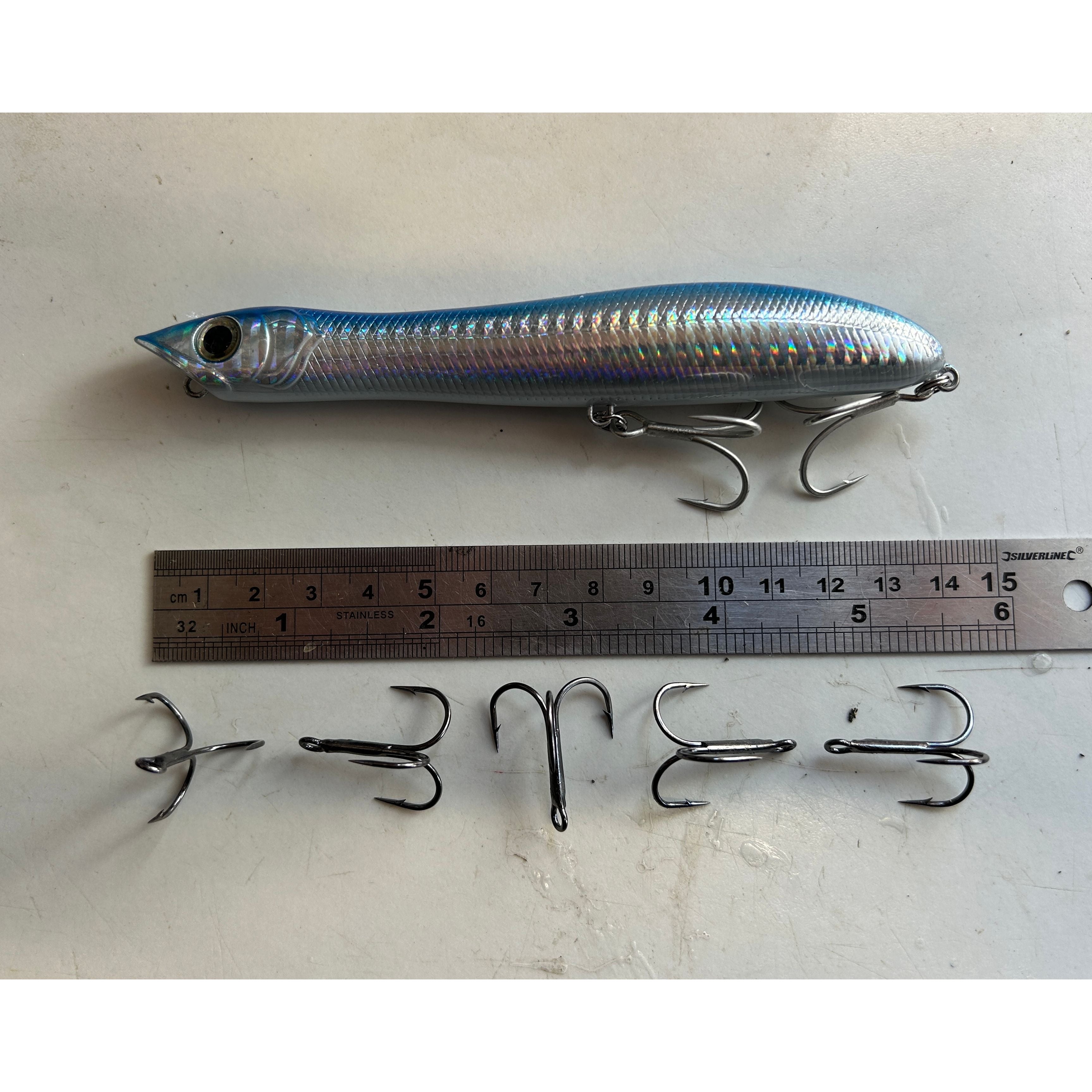 Replacement Treble Hooks for Bass Lures (Pack of 5)