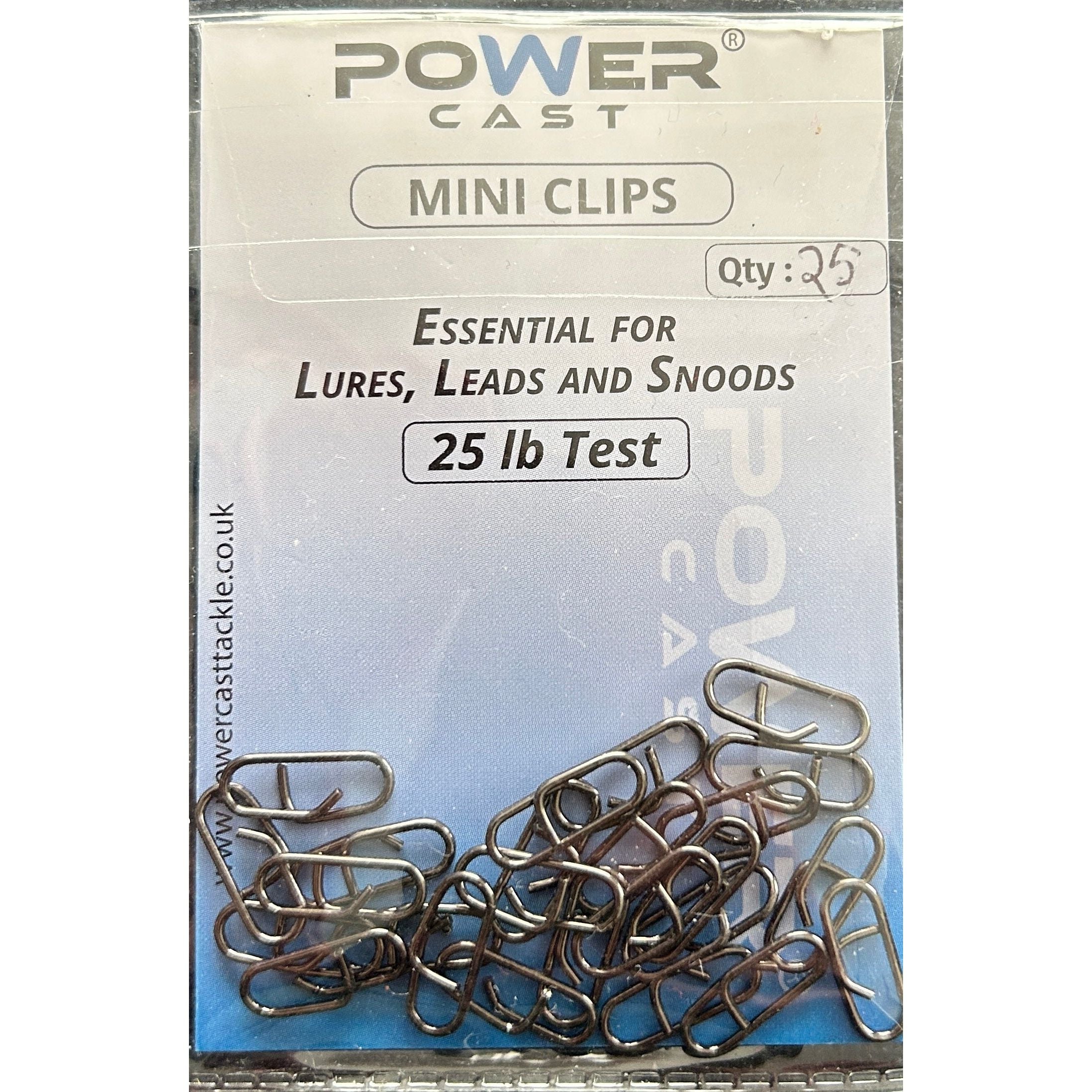 Power Cast Quick Changing Bass Lure Mini Link Clips (25 pcs)