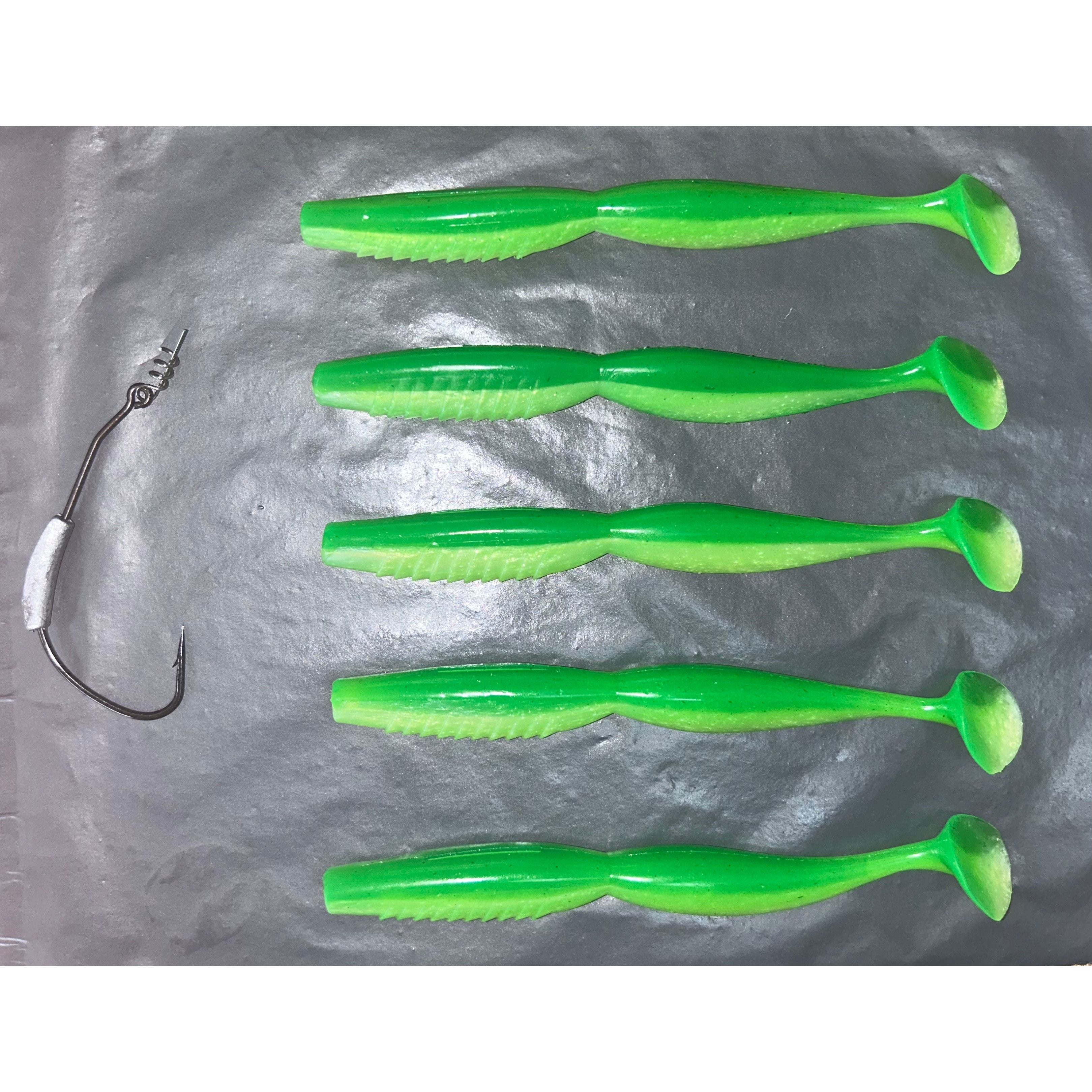 5” Spindle Paddle tail Spinning Lure Sets