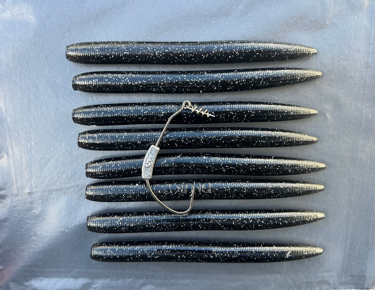 5” Handmade Cornish Worm Bass Lure Sets