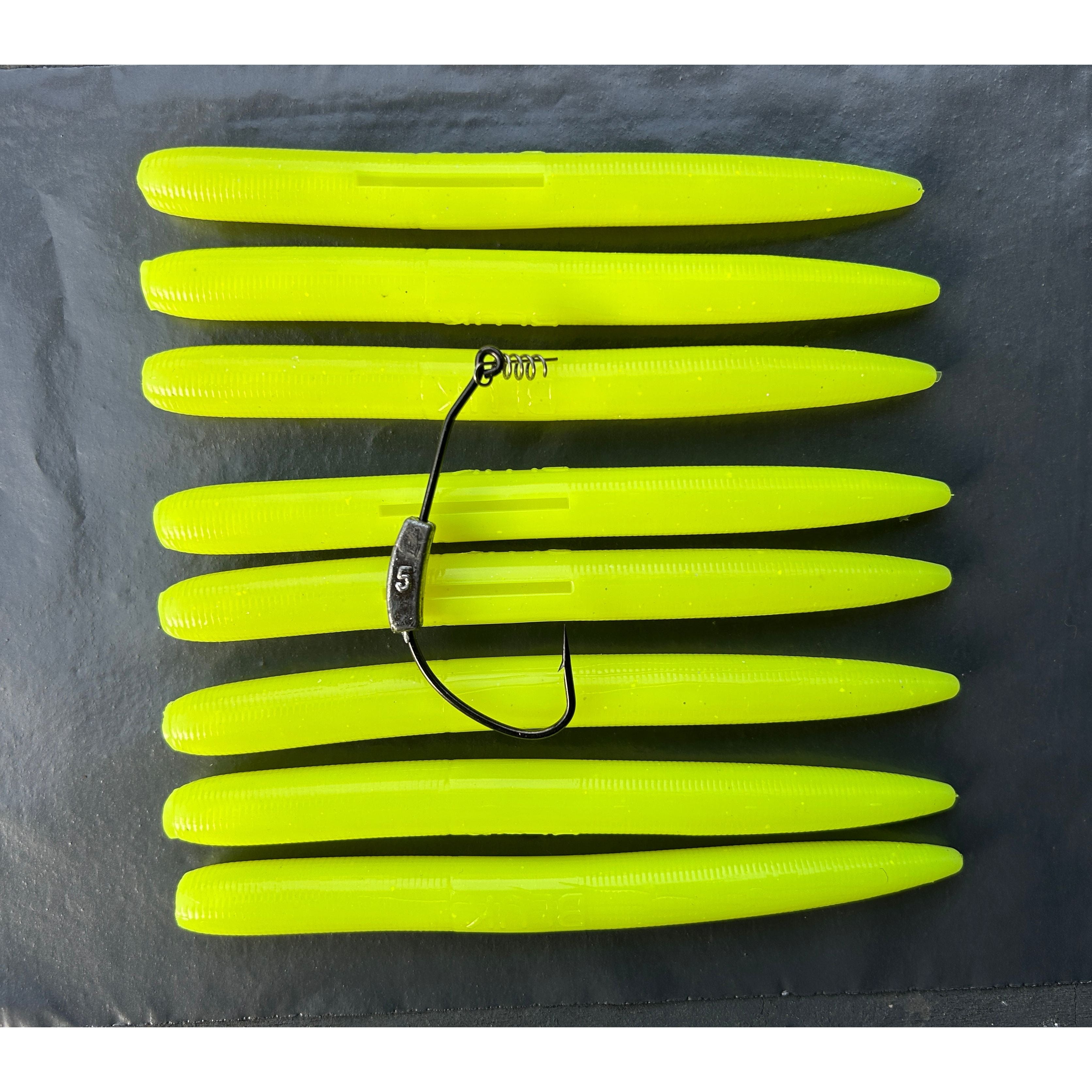 5” Handmade Cornish Worm Bass Lure Sets