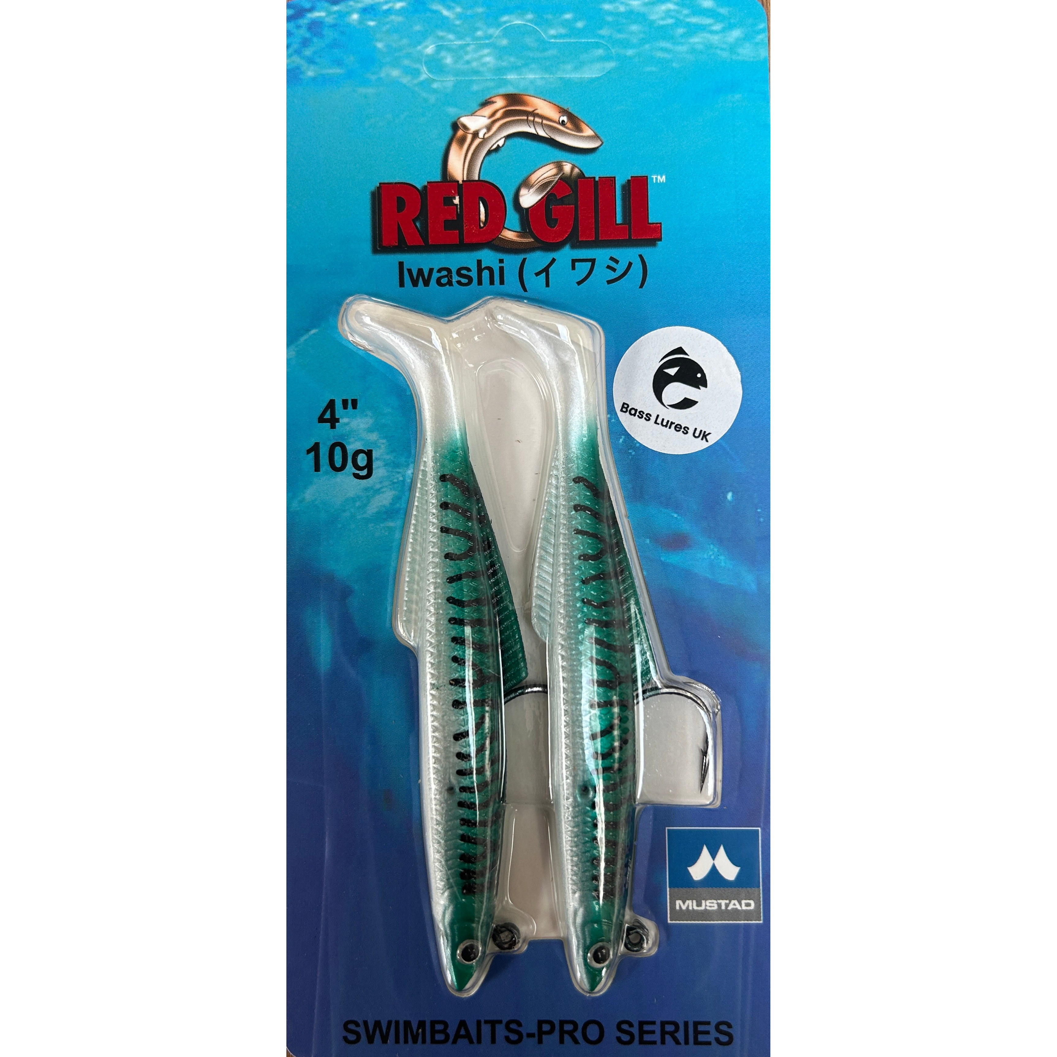 Red Gill Iwashi Bass Lure Swimbaits-Pro Series (New 2025)