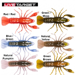 Live Target Crawfish Soft Plastic Bass Lure Packs