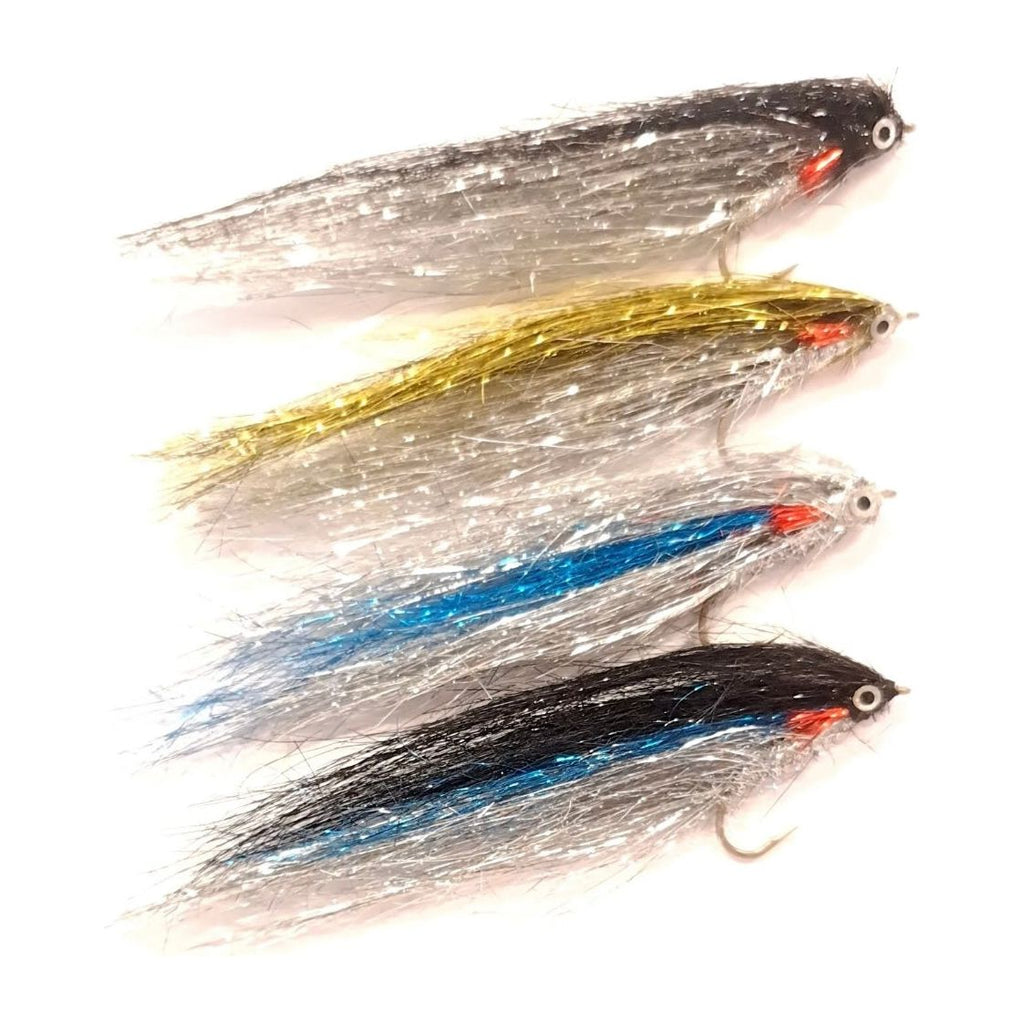 Sea Bass Lures Saltwater Fly Fishing Lure Set For Sea Bass, Mullet & Sea Trout - 5 Assorted Flies Bass Fly Assortment Sea Bass Lures Saltwater Fly Fishing Lure Set For Sea Bass, Mullet & Sea Trout - 5 Assorted Flies Bass Fly Assortment