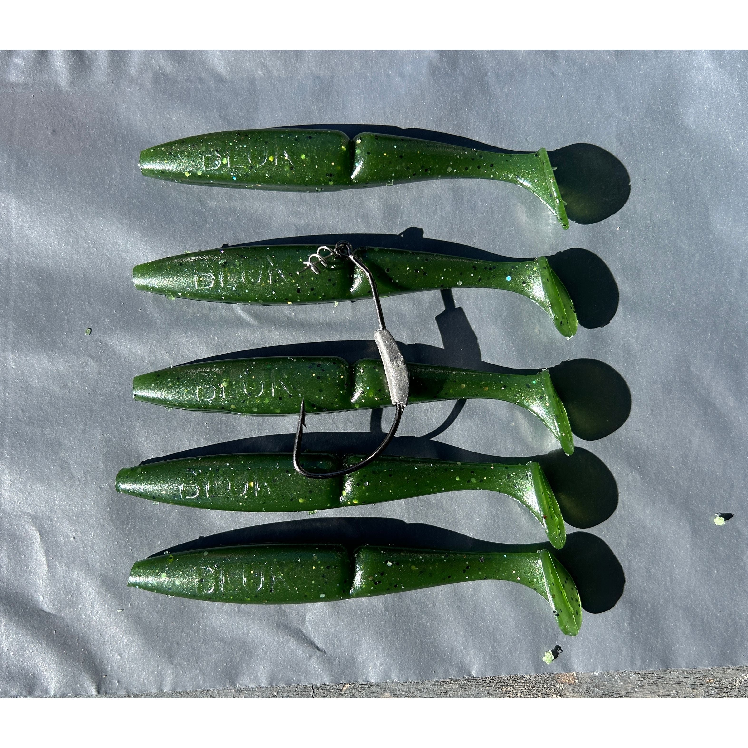4” Handmade Cornish Split Shad Bass Lure Sets (The Locals Lure)