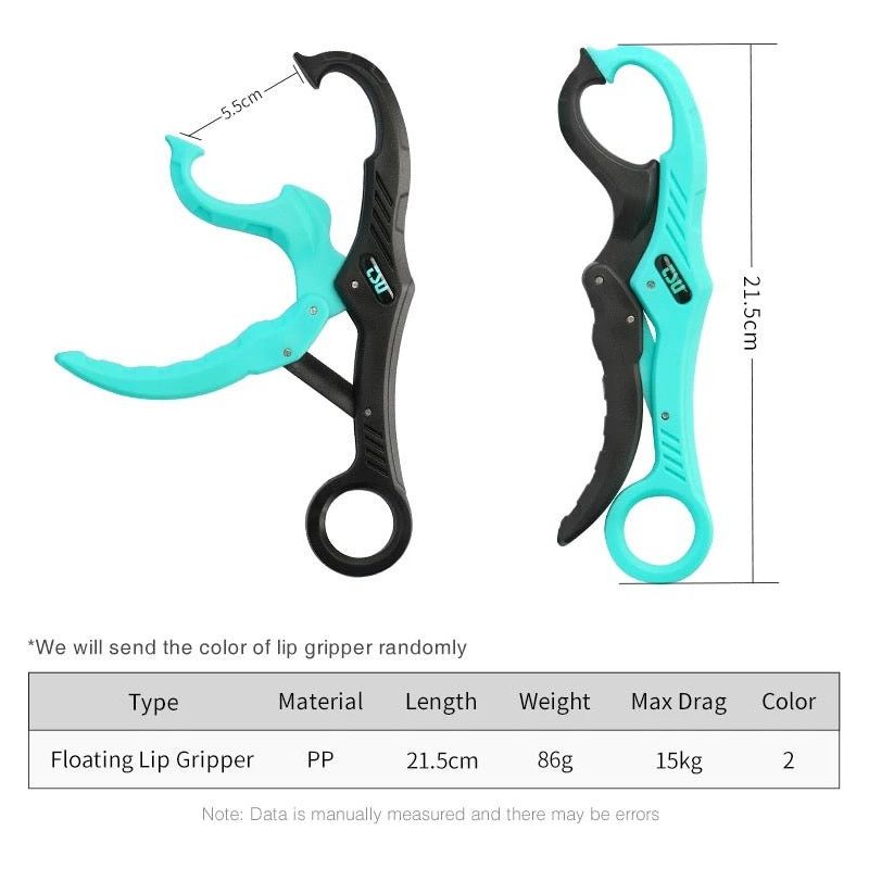 Fish Lip Gripper (Floating) Max Anti - Rust, Anti - slip, Anti - lost with wire cable included. - Bass Lures UK