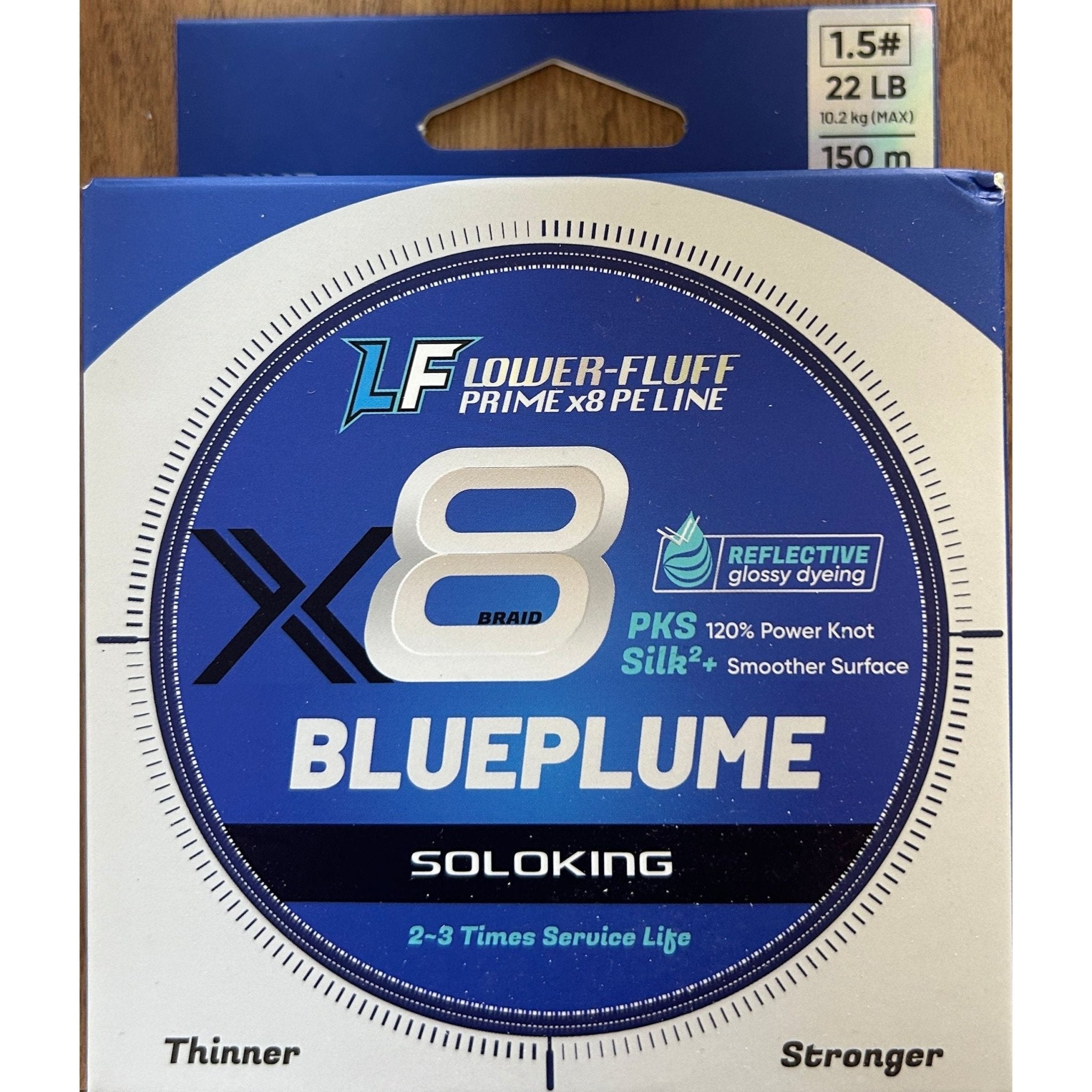 Fishing Braid Ultra Strength & Ultra Smooth x8 PE Blue & Green Fishing Line - Bass Lures UK