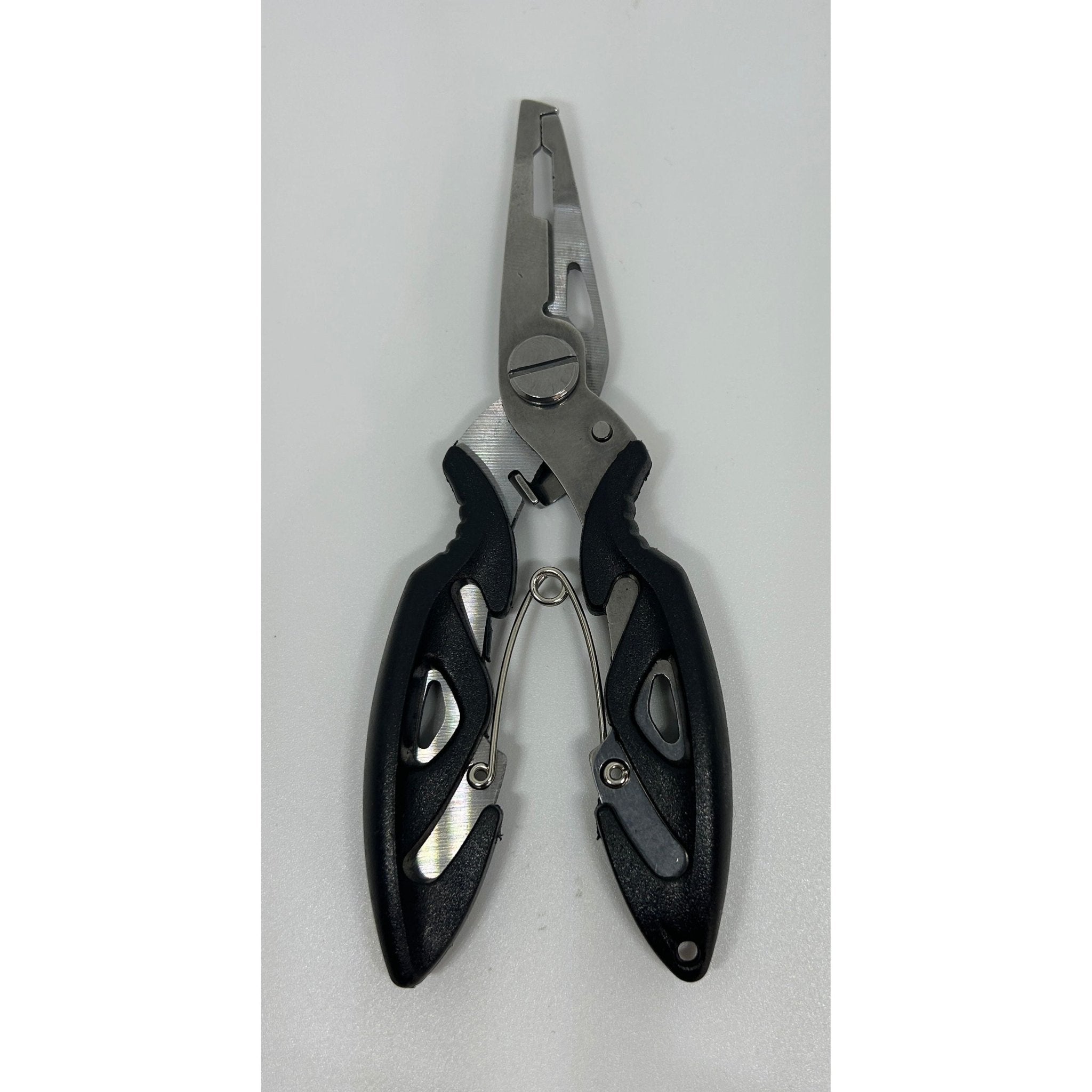 Fishing Pliers Multi - tool Hook Removal Disgorger Line Cutter Scissors + Bag - Bass Lures UK