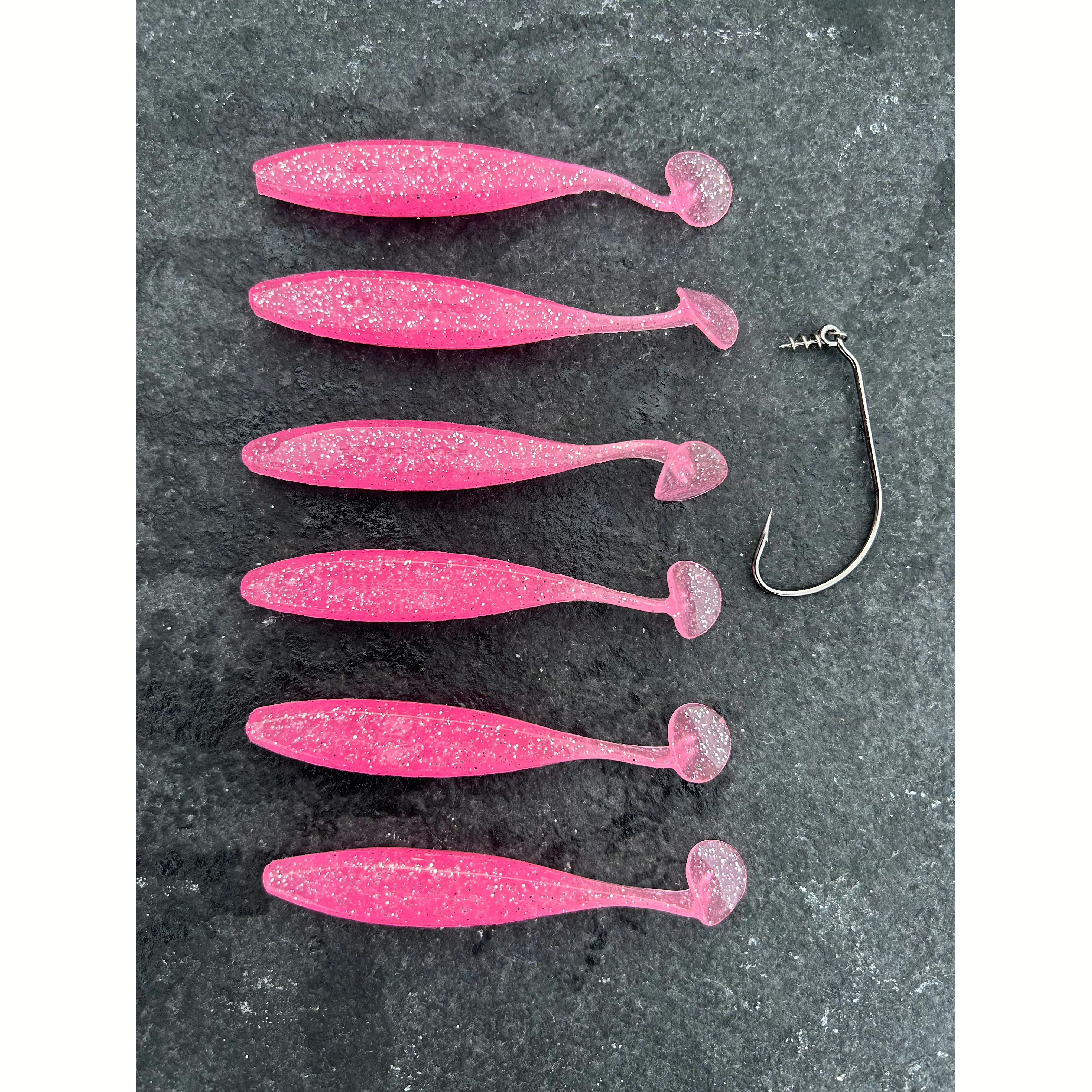 Small Weedless “Salted” LRF Shads 90mm 8g