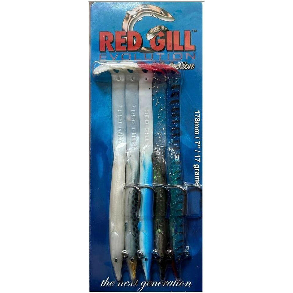 Fishing Lures Red Gill Evolution Sea Bass Lures - 115mm, 4g, 4-Pack For Saltwater Fishing Soft Plastic Baits Fishing Lures Red Gill Evolution Sea Bass Lures - 115mm, 4g, 4-Pack For Saltwater Fishing Soft Plastic Baits