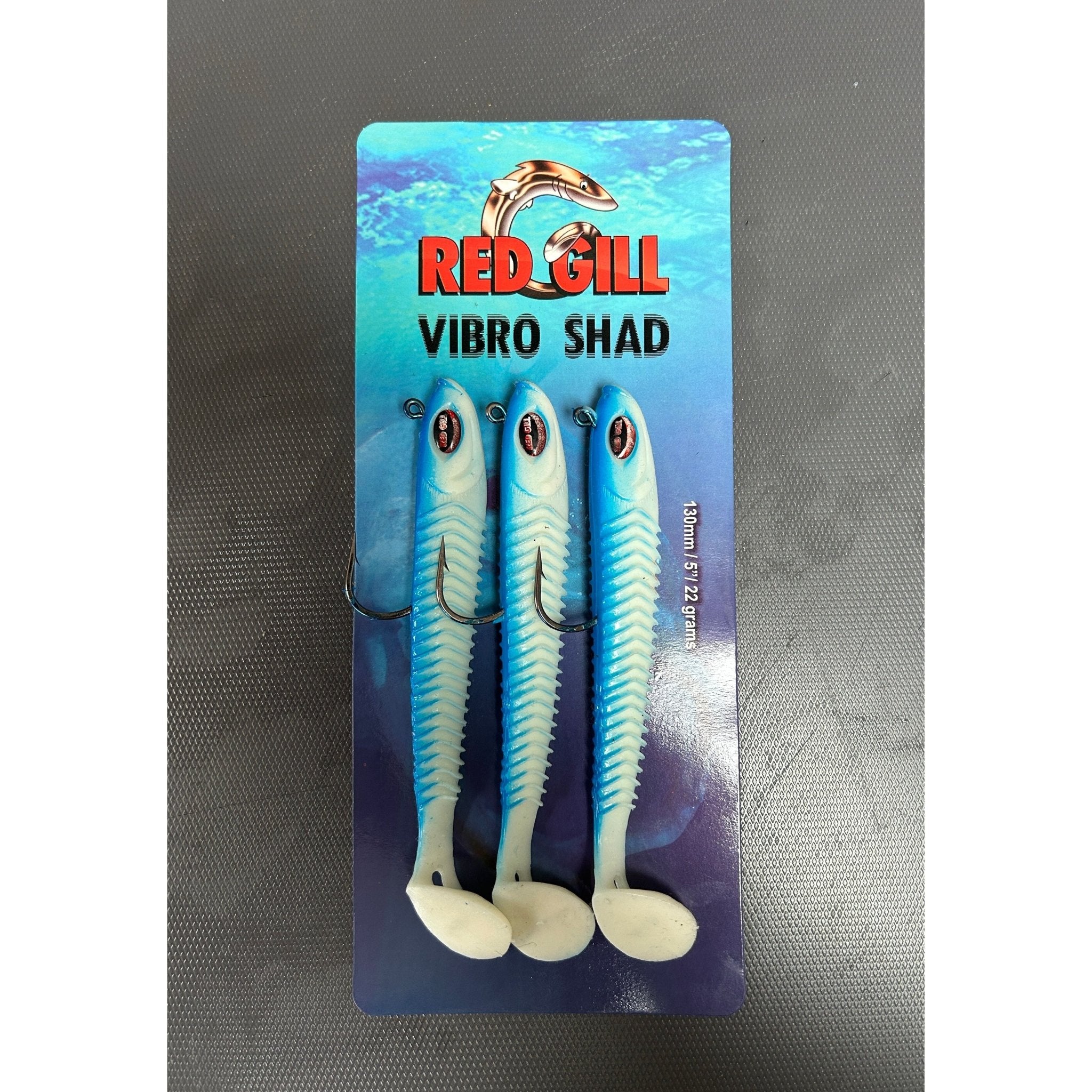 Red Gill Vibro Shad Bass Lures 130mm 22g (3 Pack) - Bass Lures UK