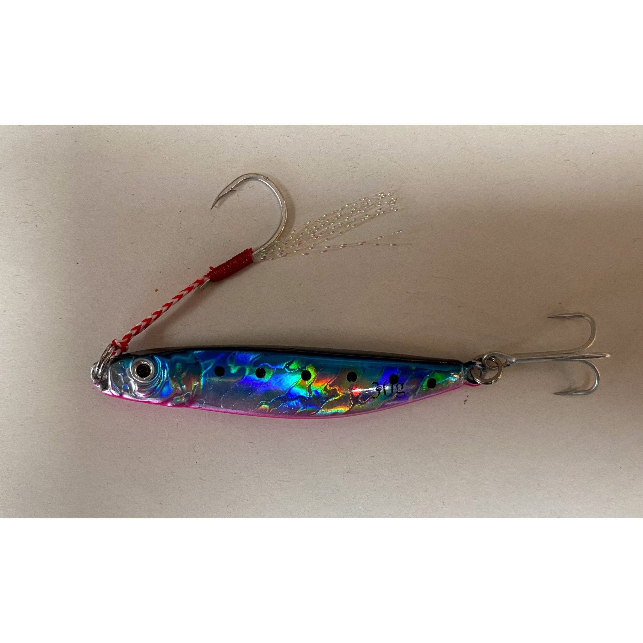 Small Metal Slow Bass Jigs 75mm 30g - Bass Lures UK