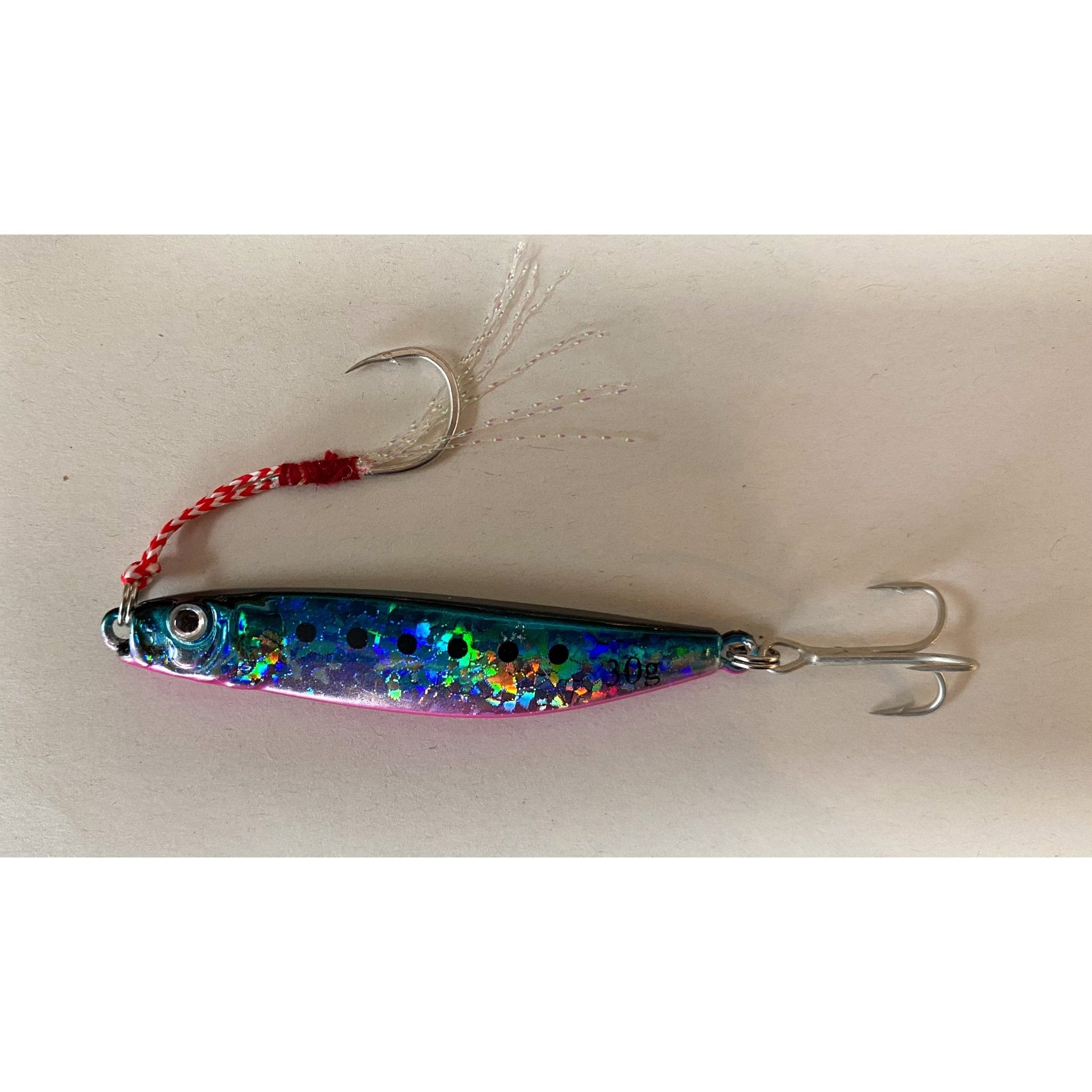 Small Metal Slow Bass Jigs 75mm 30g - Bass Lures UK