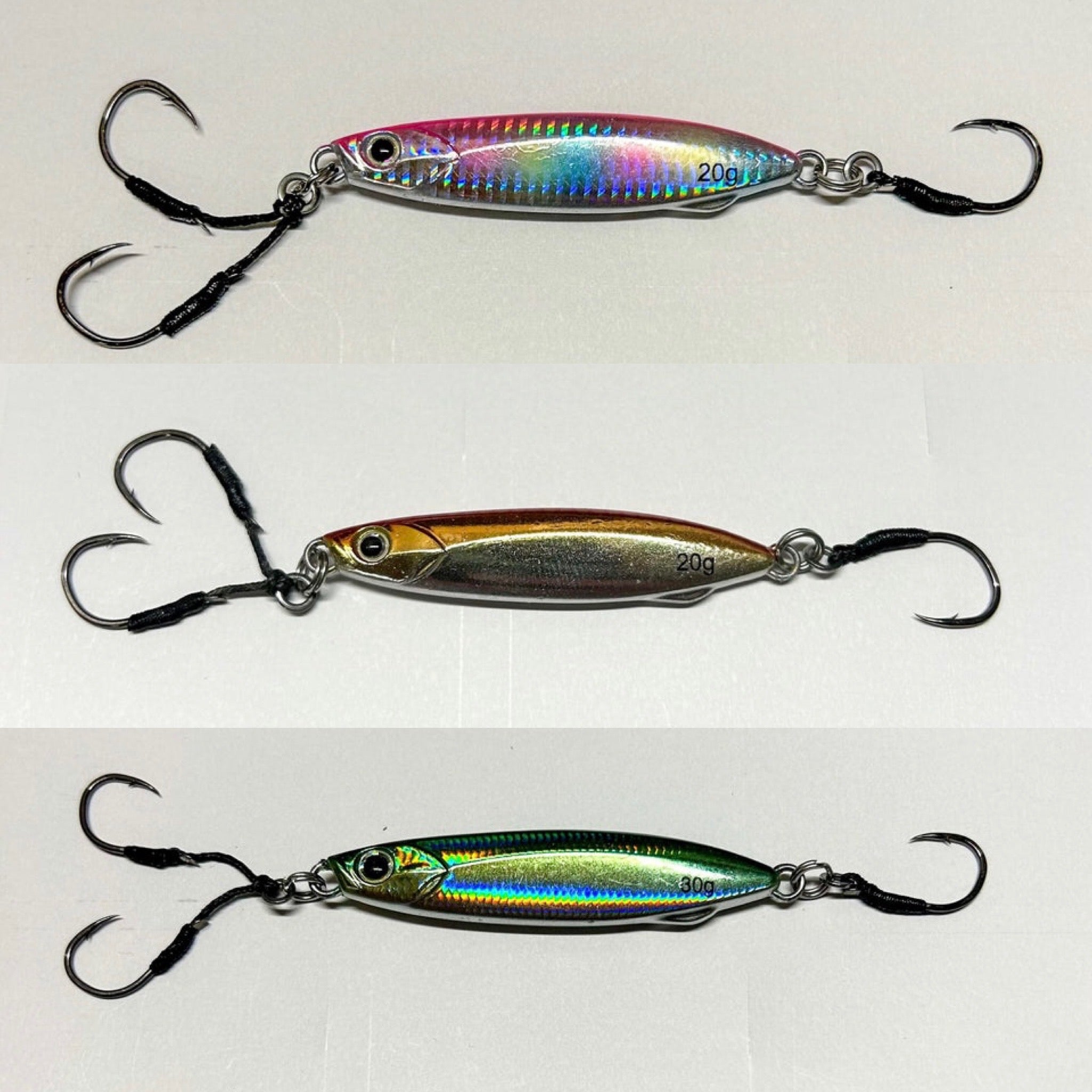 Small Slow Bass Jigs 60mm (20g & 30g) - Bass Lures UK