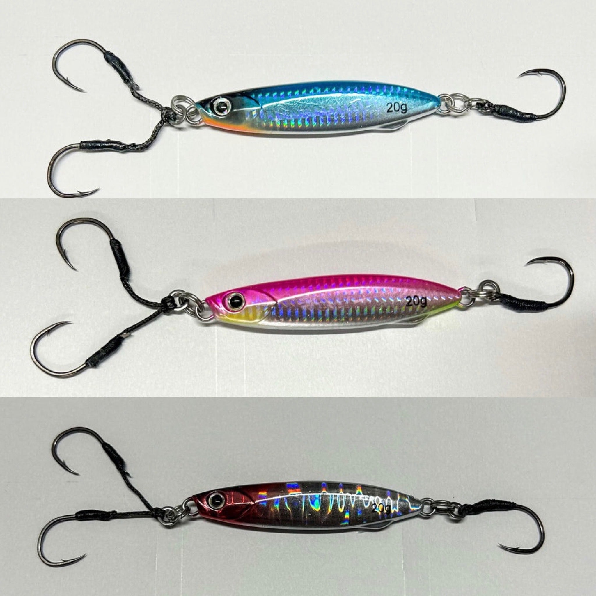 Small Slow Bass Jigs 60mm (20g & 30g) - Bass Lures UK